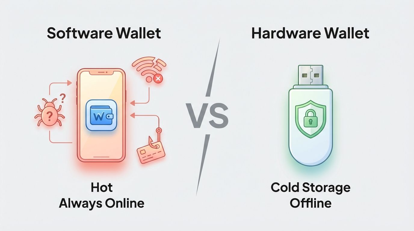 Hardware Wallet vs Software Wallet: Which Is Safer for Crypto?