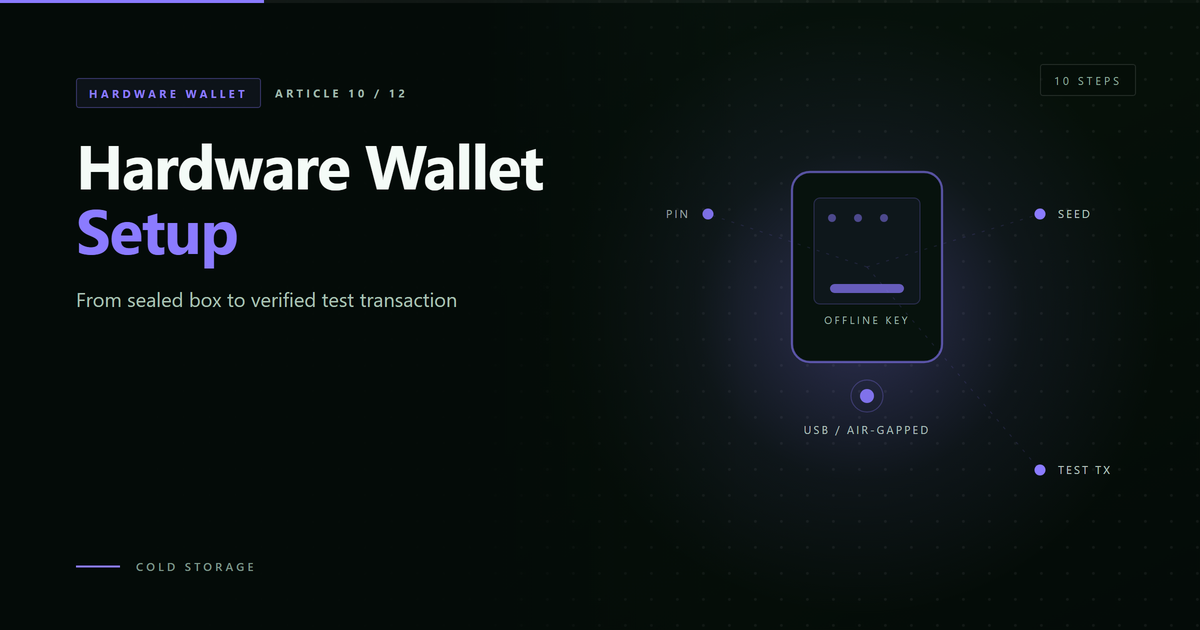 Hardware Wallet Setup: A Step-by-Step Guide