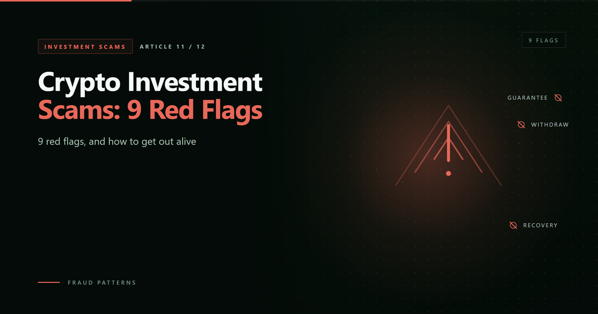 Crypto Investment Scams: 9 Red Flags and How to Avoid Them